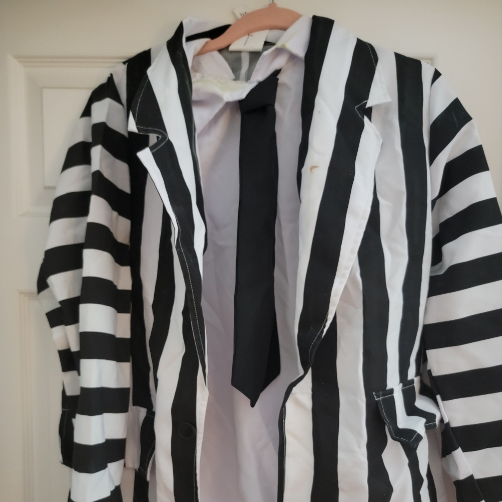 Beetlejuice costume WITH WIG